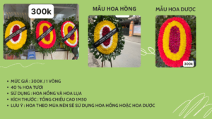 vòng hoa nhà tang lễ bệnh viện 108
