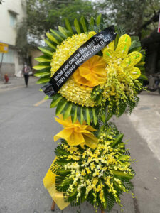 đặt vòng hoa nhà tang lễ số 5 trần thánh tông