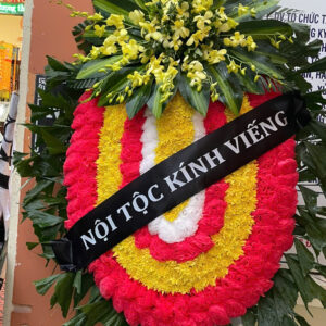 vòng hoa tang lễ việt xô