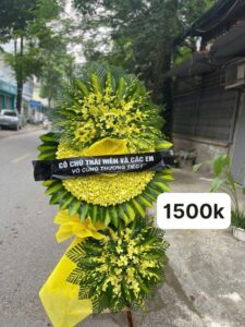 vòng hoa nhà tang lễ trần vỹ